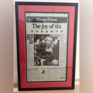 The Chicago Bulls Championship “Joy of 6” Tribune Newspaper Printing Plate
